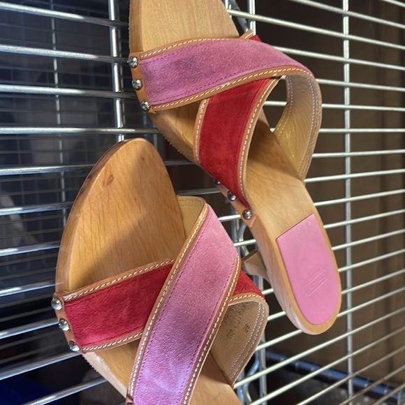 Coach kitten heel slides clogs 8 - Picture 3 of 6